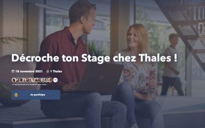 Evènement « Décroche ton stage chez Thales » – 18/11/2021